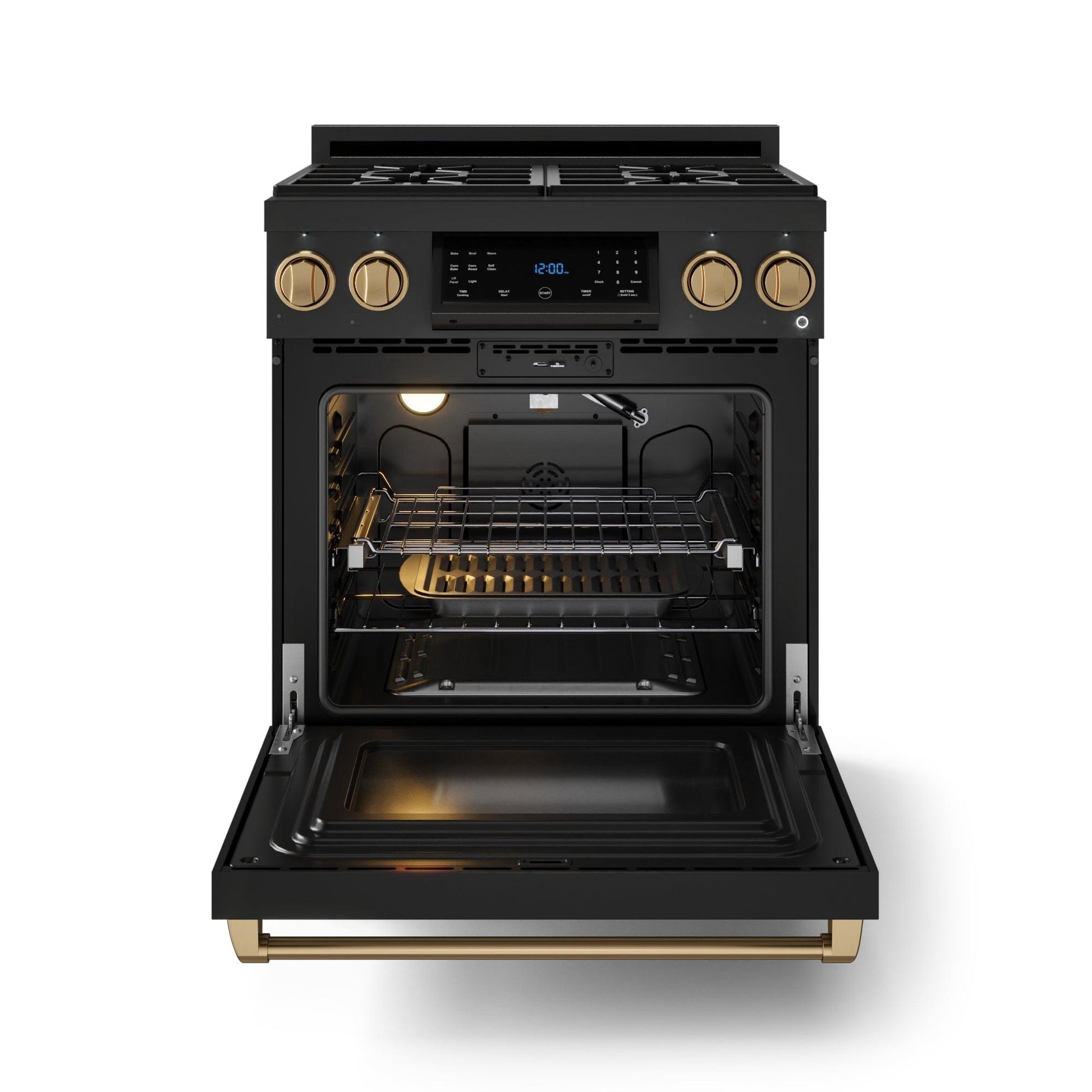 Thor Kitchen RSG30PBLPBRZ 30 Inch Professional Liquid Propane With Precision Knob Control In Black/Bronze