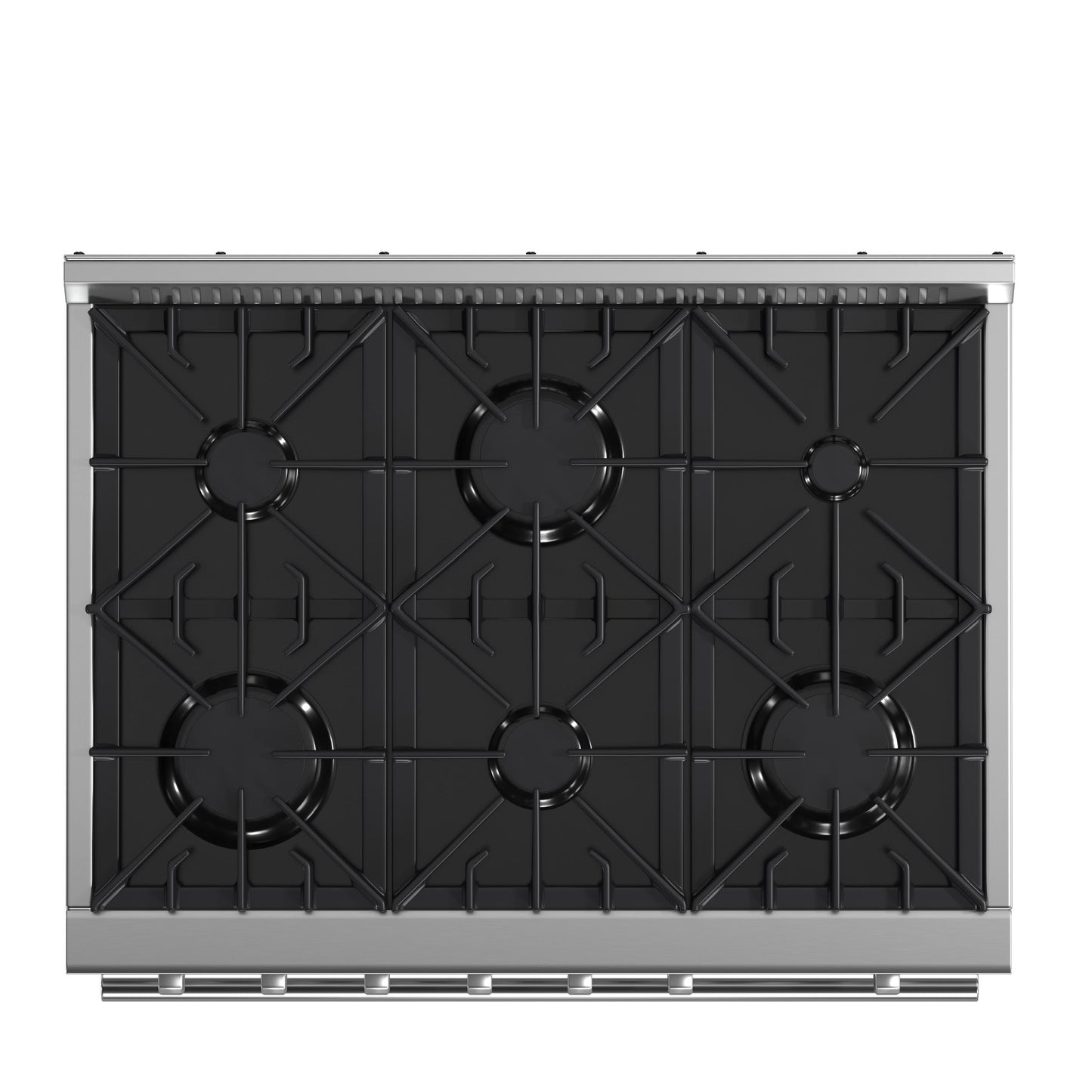 Forno FFSGS627736 Marco 36-Inch Gas Range Stainless Steel, 6 Burners 67,000 Btu, 5.36 Cu.Ft. Convection Oven