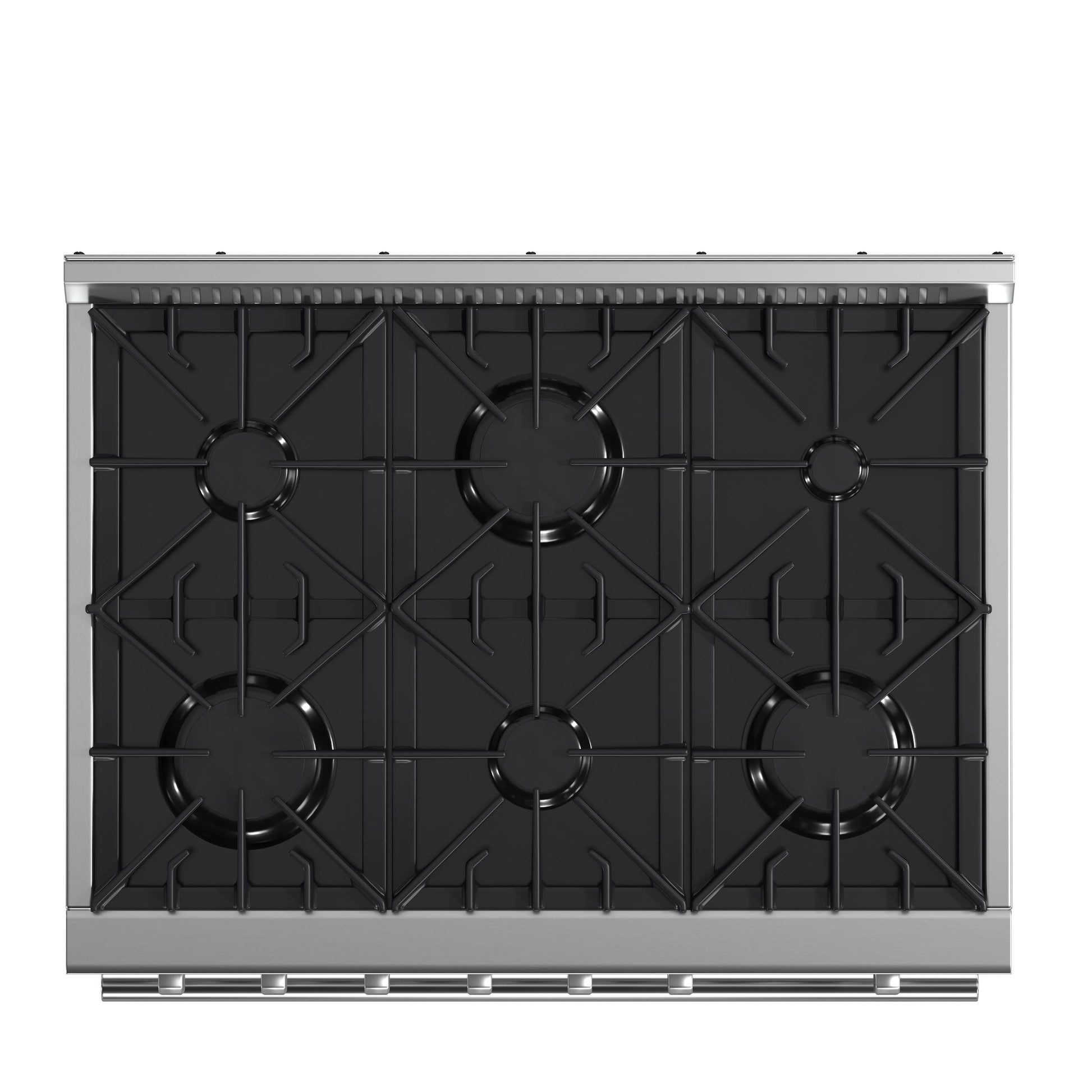 Forno FFSGS627736 Marco 36-Inch Gas Range Stainless Steel, 6 Burners 67,000 Btu, 5.36 Cu.Ft. Convection Oven