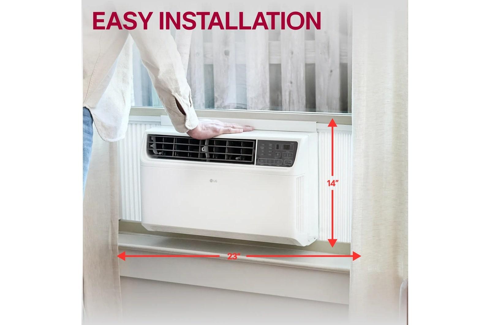 Lg LW8024IVSM 8,500 Btu Dual Inverter Energy Star Window Air Conditioner Cools Up To 380 Sq. Ft.