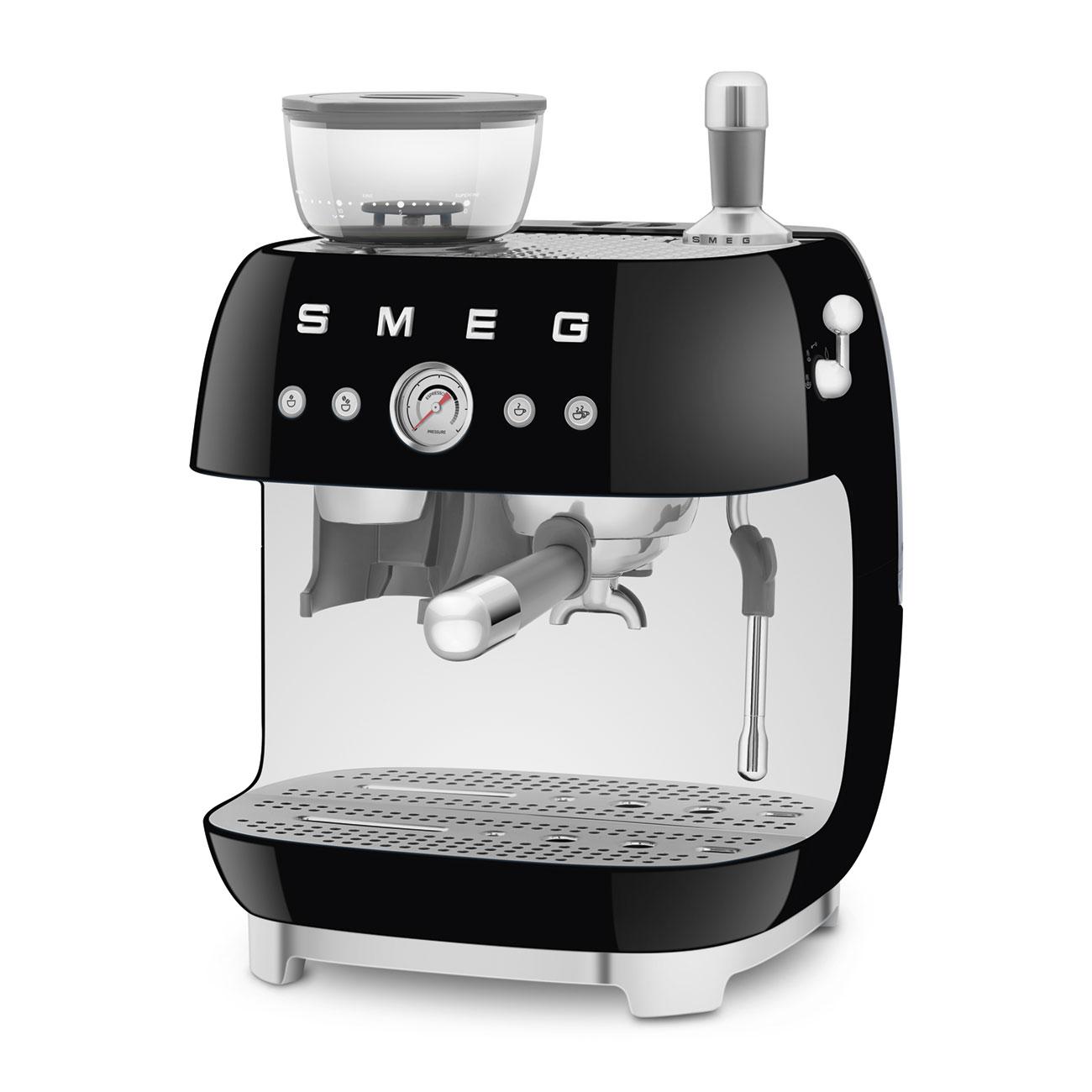 Smeg EGF03BLUS Espresso Coffee Machine Black Egf03Blus