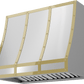 Zephyr BKFT36APG Forte Hood Banding Kit, 36In, Polished Gold