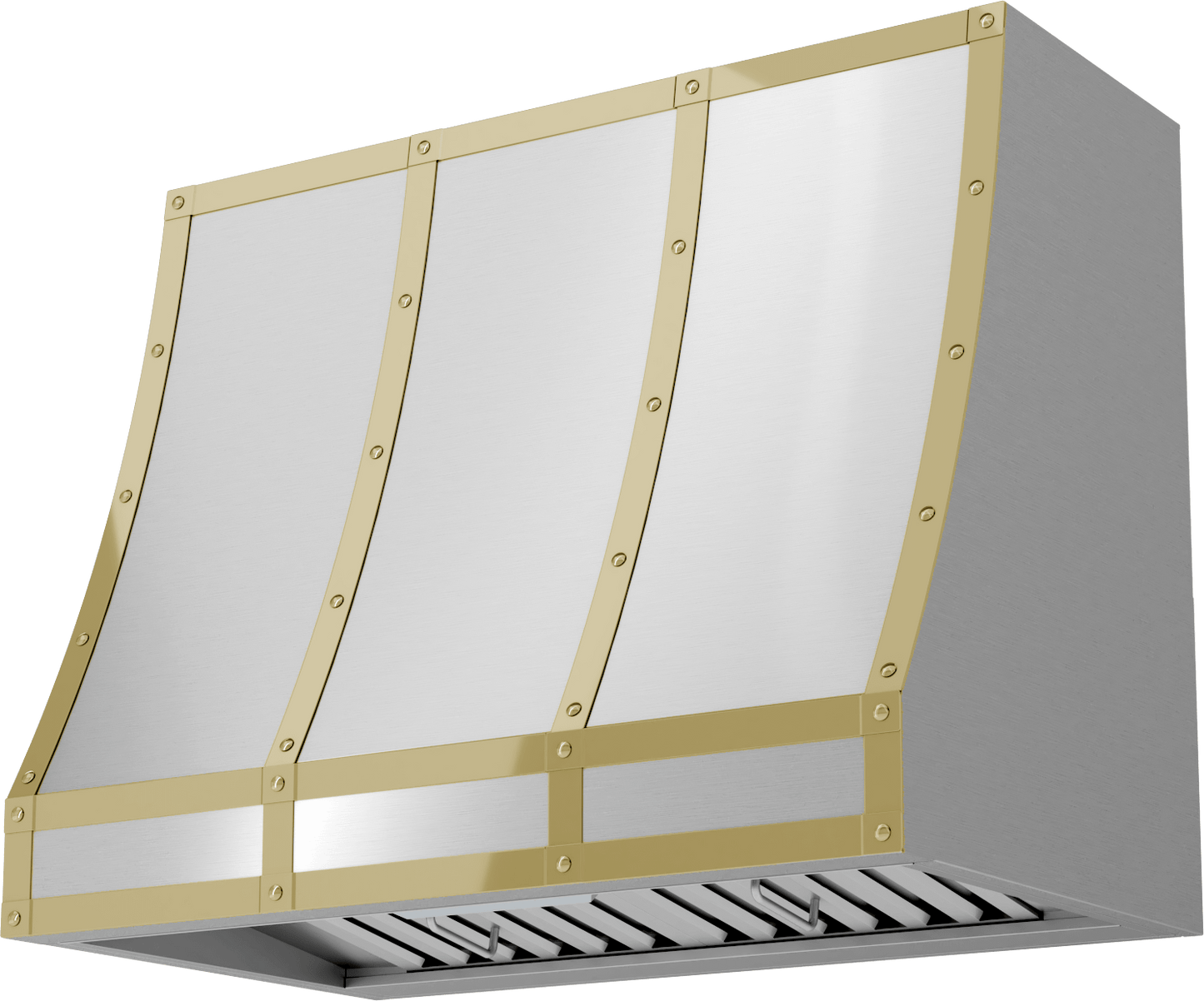 Zephyr BKFT36APG Forte Hood Banding Kit, 36In, Polished Gold