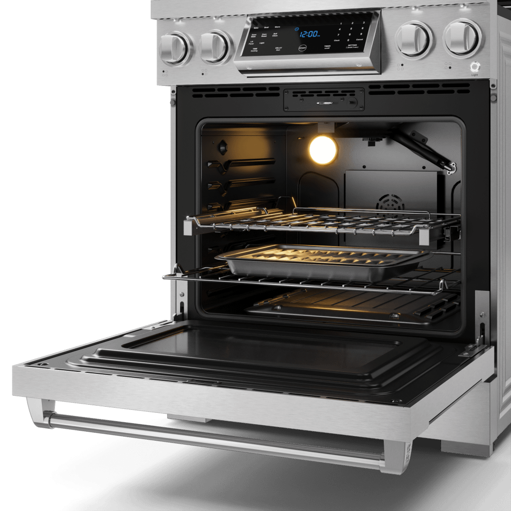 Thor Kitchen RSG30 30 Inch Professional Gas Range With Tilt Panel Touch Control In Stainless Steel Gordon Ramsay Series - Rsg30