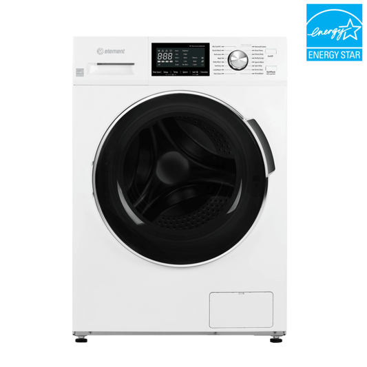 Element Appliance EFL2724BW Element 24-Inch 2.7 Cu. Ft. Compact Front Load Washer - White, Energy Star (Efl2724Bw)