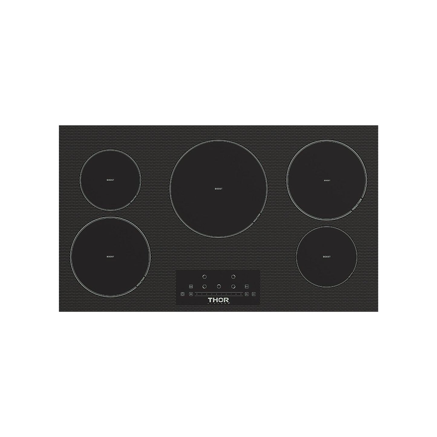 Thor Kitchen PIH36 36 Inch 5-Element Induction Cooktop In Black With Touch Controls
