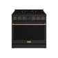 Thor Kitchen ARG36BBRZ 36 Inch Gas Range In Black And Bronze- Contemporary Professional