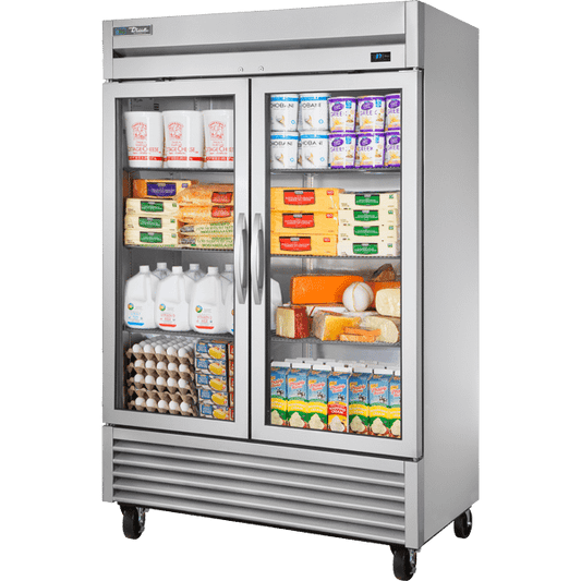 True Manufacturing Commercial T49GHCFGD01 Reach-In Glass Swing Door Refrigerator With Hydrocarbon Refrigerant~Framed Glass Door Version 01
