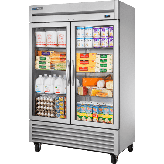 True Manufacturing Commercial T49GHCFGD01 Reach-In Glass Swing Door Refrigerator With Hydrocarbon Refrigerant~Framed Glass Door Version 01