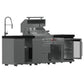Forno FODKT2506BLK Forno Bulnes 30-Inch Bbq, 60,000 Btu, 3 Burners With Sear & Rotisserie Infrared Burners, Stainless Steel Outdoor Kitchen With 1.8 Cu.Ft. Beverage Center & Black Granite Countertops