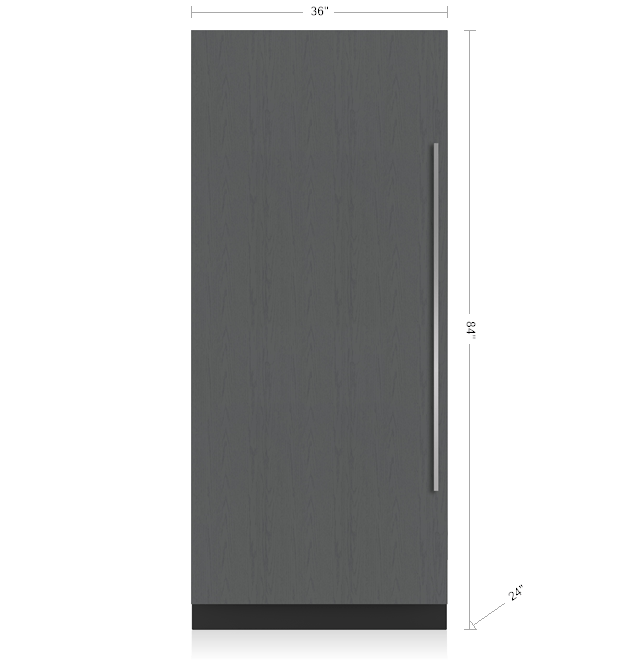 Sub-Zero DEC3650FIR 36" Designer Column Freezer With Ice Maker - Panel Ready