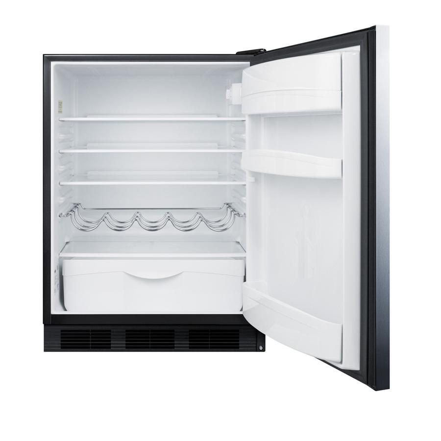 Summit FF63BKSSHHADA 24" Wide All-Refrigerator, Ada Compliant