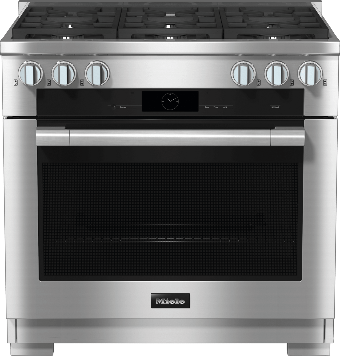 Miele HR19343LPDF Hr 1934-3 Lp Df Clean Touch Steel - 36" Range Dual Fuel Model With M Touch Controls