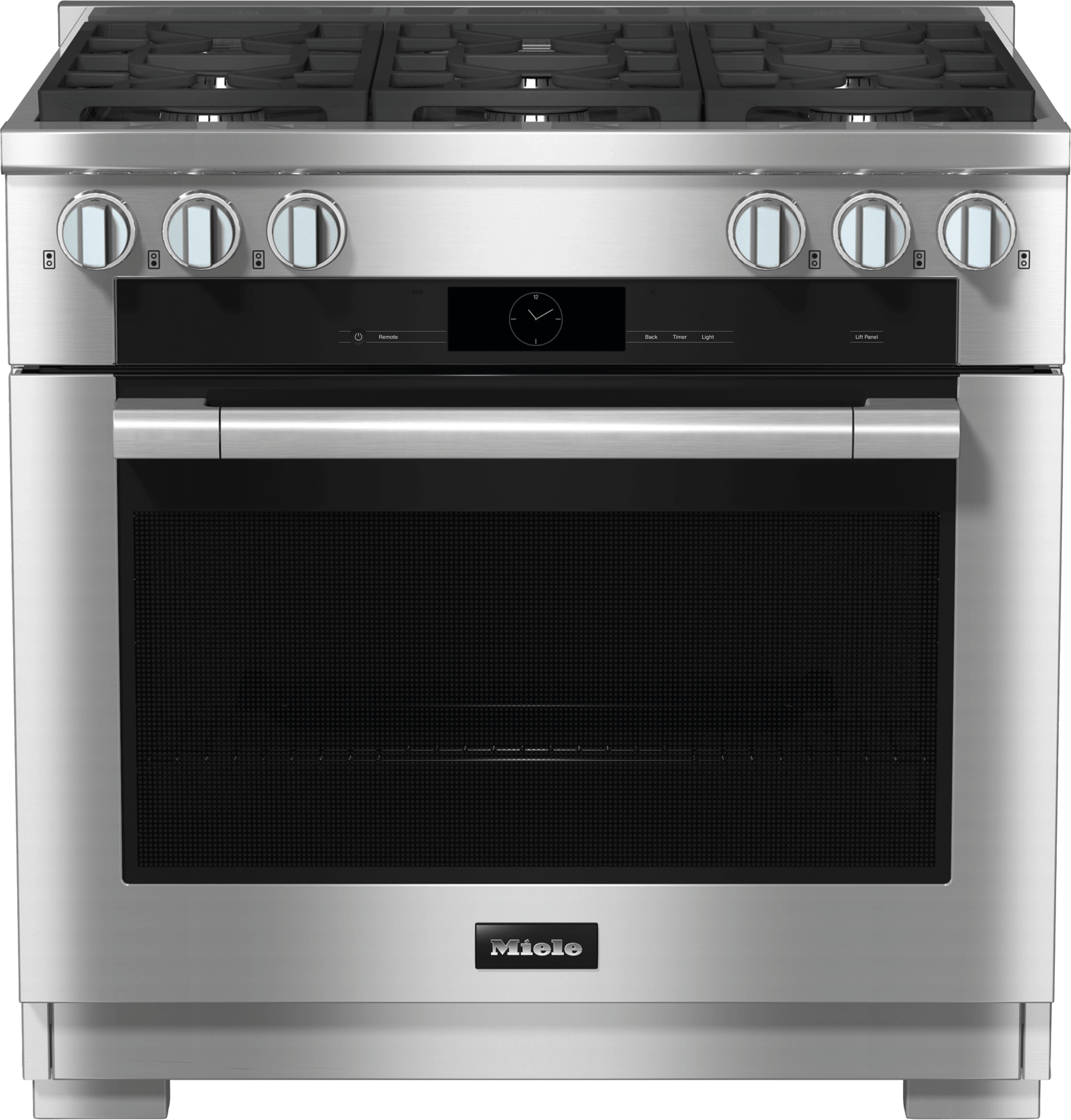Miele HR19343LPDF Hr 1934-3 Lp Df Clean Touch Steel - 36" Range Dual Fuel Model With M Touch Controls