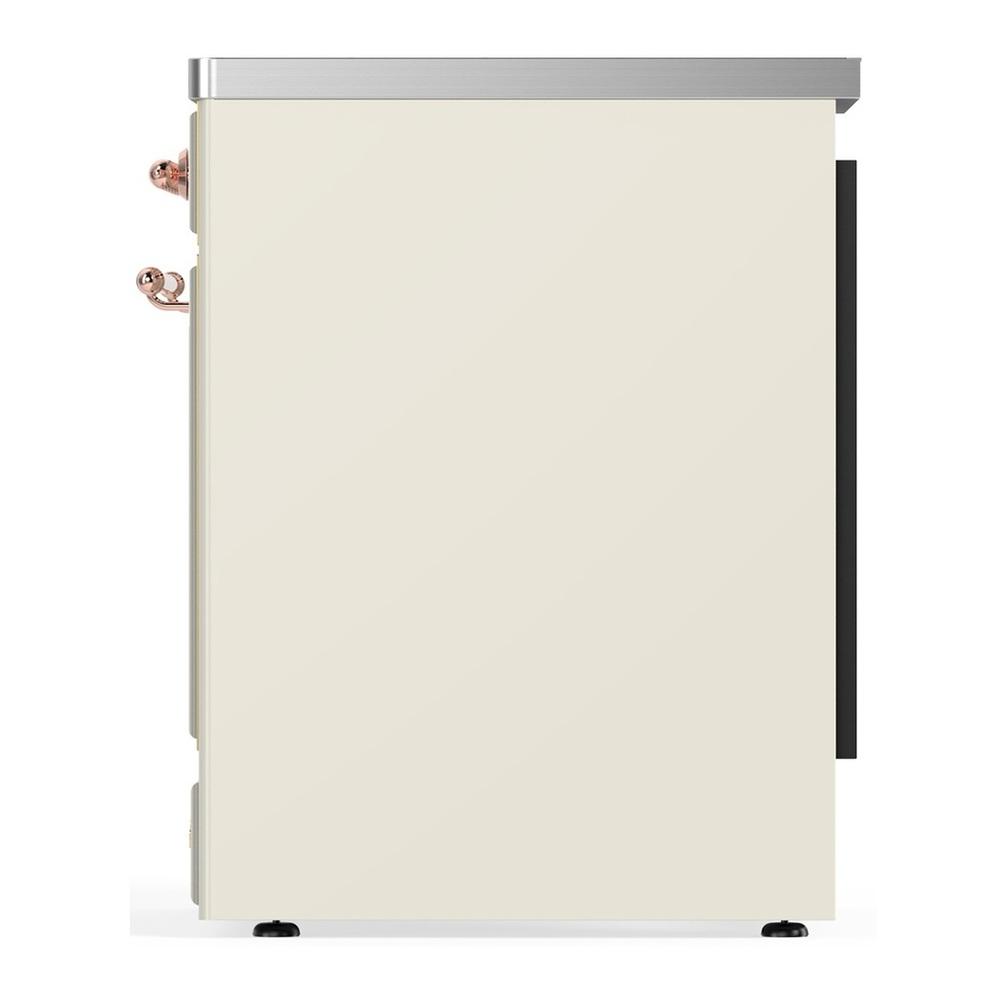 Ilve UMIB30QNR3AWP Ilve Umib30Qnr3Awp Majestic Iii 30 Inch Induction Range With 4 Elements, 4 Cu. Ft. Oven Capacity (Solid Door, Antique White, Copper)