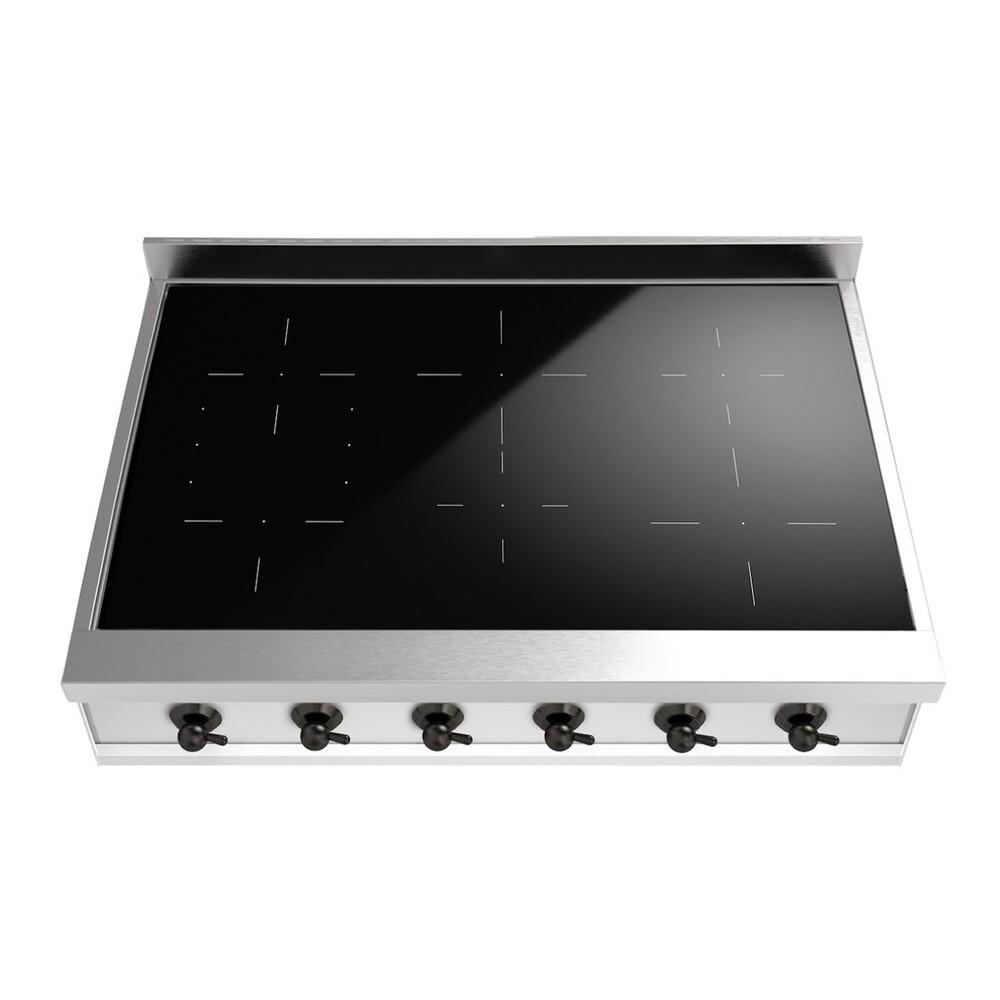 Ilve UHCPI366NSSB Ilve Uhcpi366Nssb Nostalgie Ii 36 Inch Built-In Induction Rangetop With 6 Elements (Burnished)