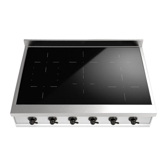 Ilve UHCPI366NSSB Ilve Uhcpi366Nssb Nostalgie Ii 36 Inch Built-In Induction Rangetop With 6 Elements (Burnished)
