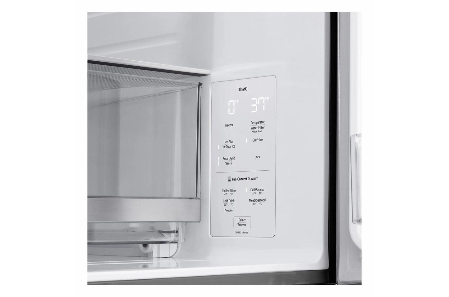 Lg LF29S9775S 29 Cu. Ft. Standard-Depth Max&#8482; 4-Door French Door Refrigerator With Mirror Instaview® Mycolor&#8482; And Mini Craft Ice&#8482;