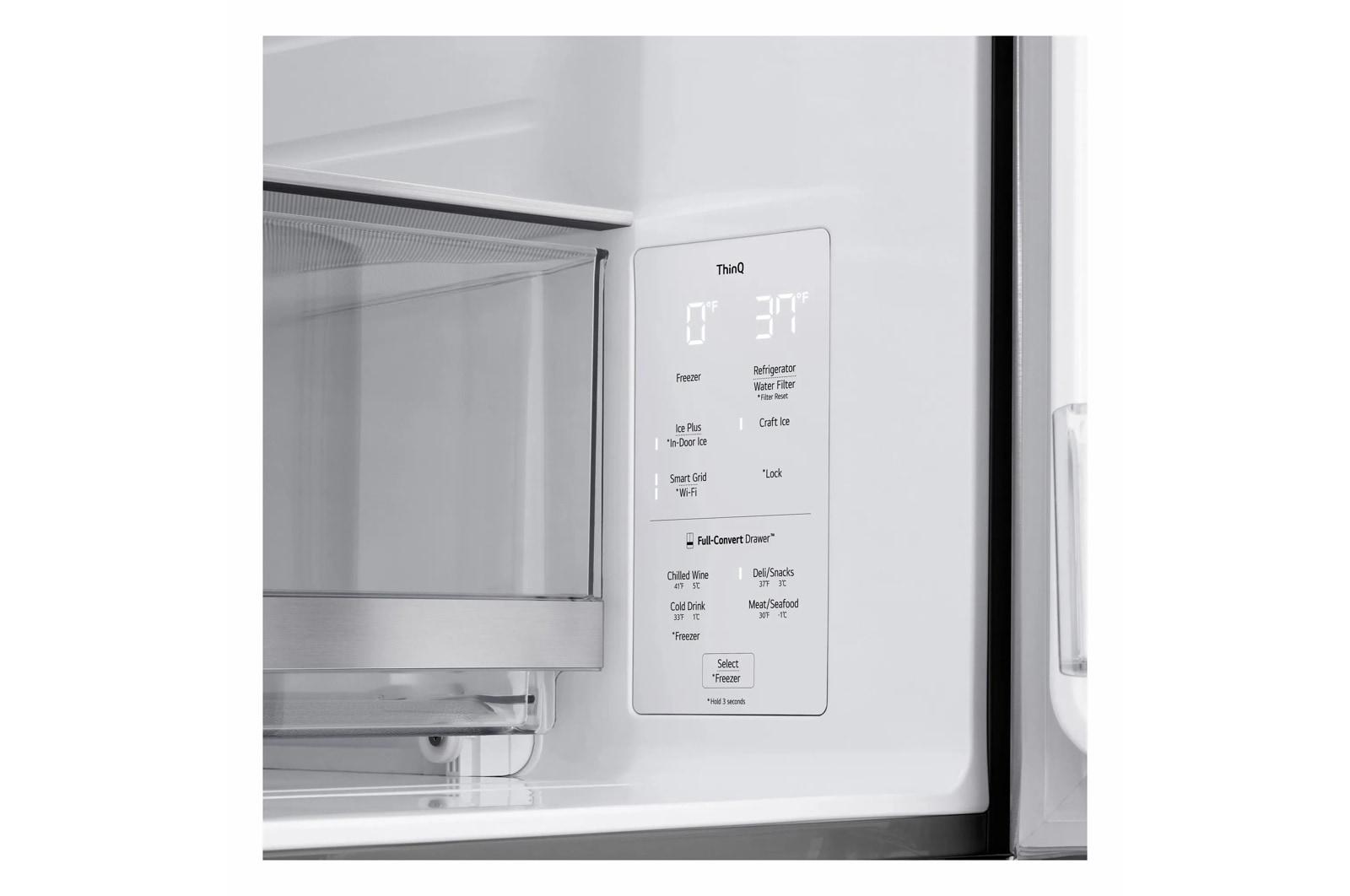 Lg LF29S9775S 29 Cu. Ft. Standard-Depth Max&#8482; 4-Door French Door Refrigerator With Mirror Instaview® Mycolor&#8482; And Mini Craft Ice&#8482;