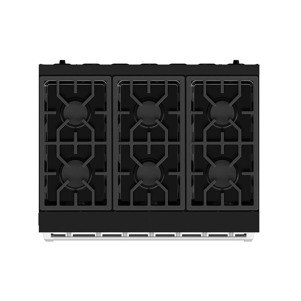 Thor Kitchen RSG36PBSS 36 Inch Professional Gas Range With Precision Knob In Black And Stainless Steel Gordon Ramsay Series