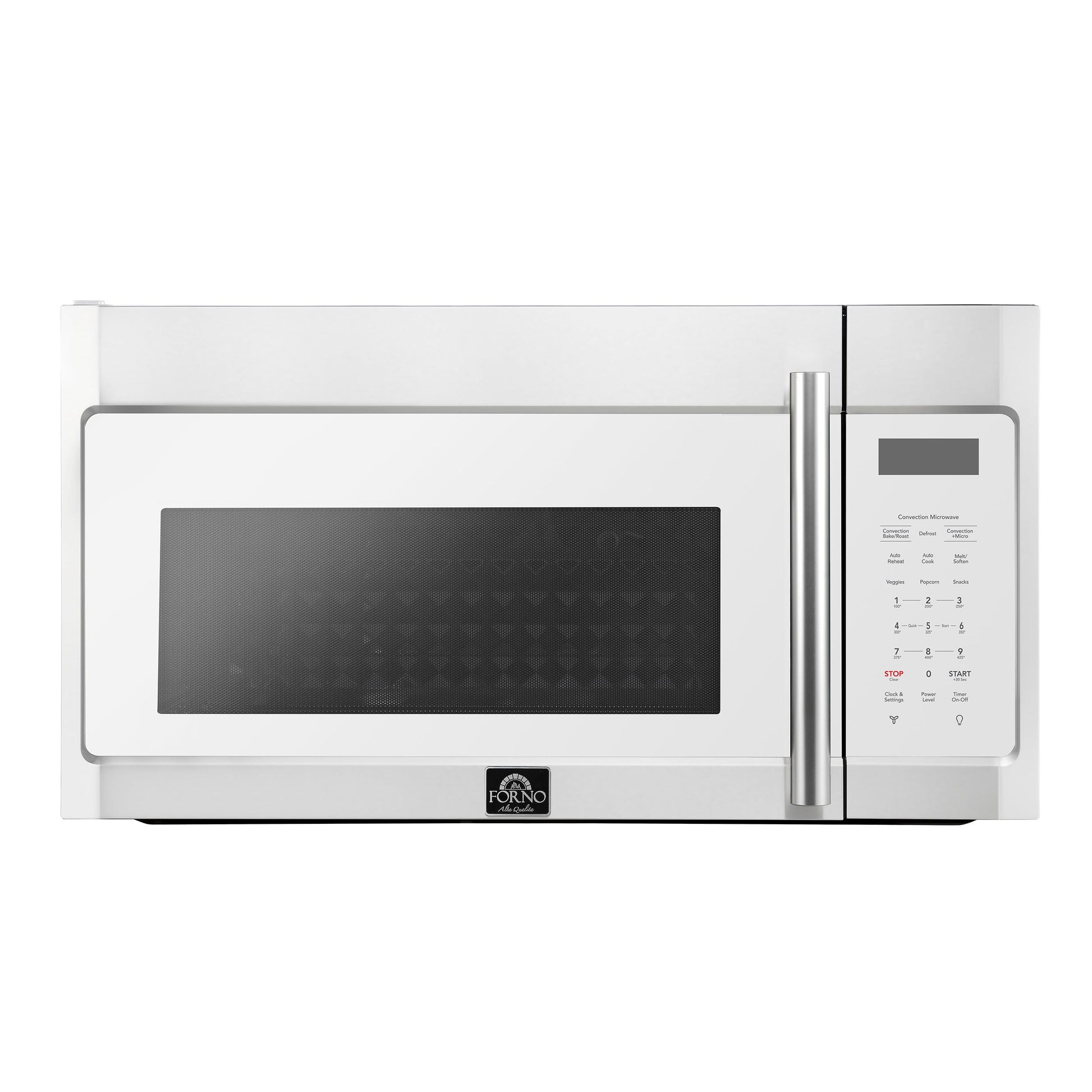 Forno FOTR303830WHT Forno Fornace 30-Inch Over The Range Convection Microwave, White - 1.5 Cu.Ft, 300 Cfm Vent, Touch Control, Led Light