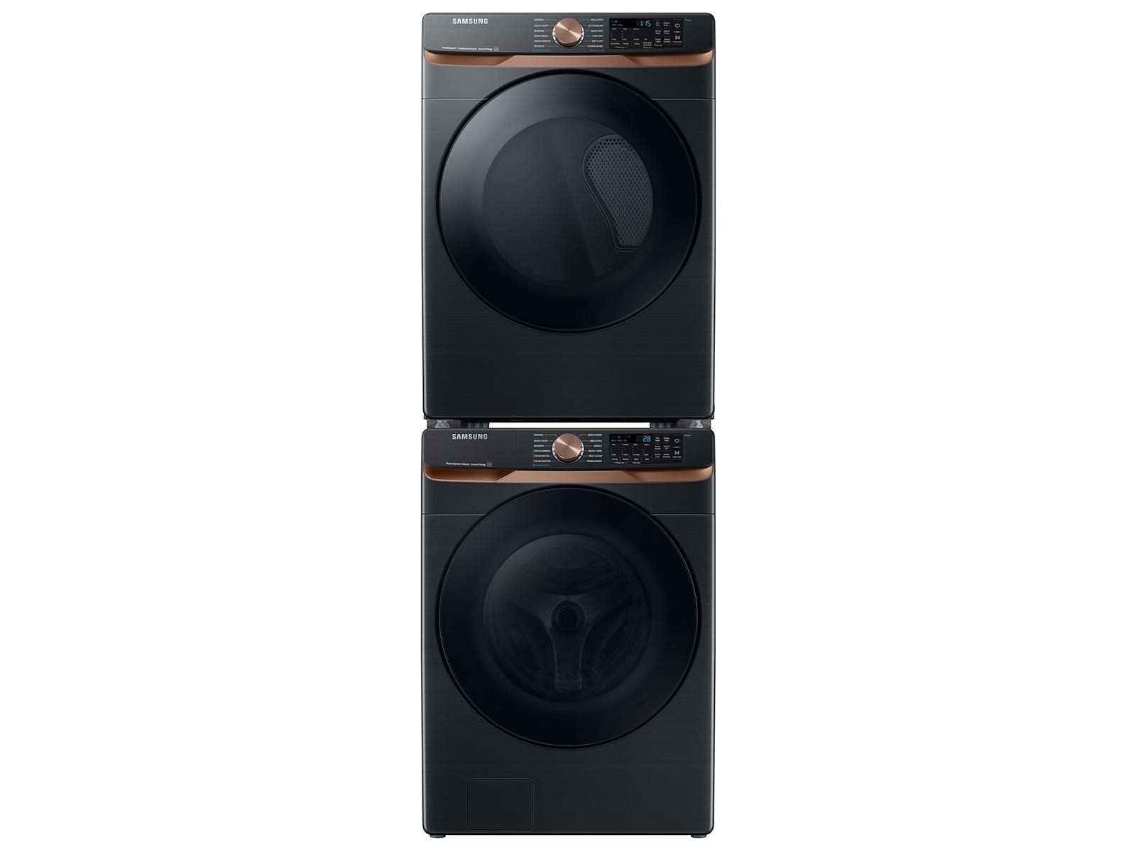 Samsung F1668783396714 Extra Large Capacity Smart Front Load Washer And Electric Dryer Set With Super Speed Wash, Steam Sanitize+, And Sensor Dry In Brushed Black