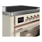 Ilve UMIB36NR3AWP Ilve Umib36Nr3Awp Majestic Iii 36 Inch Induction Range With 6 Elements, 3.5 Cu. Ft. Total Oven Capacity (Triple Glass Door, Antique White, Copper)