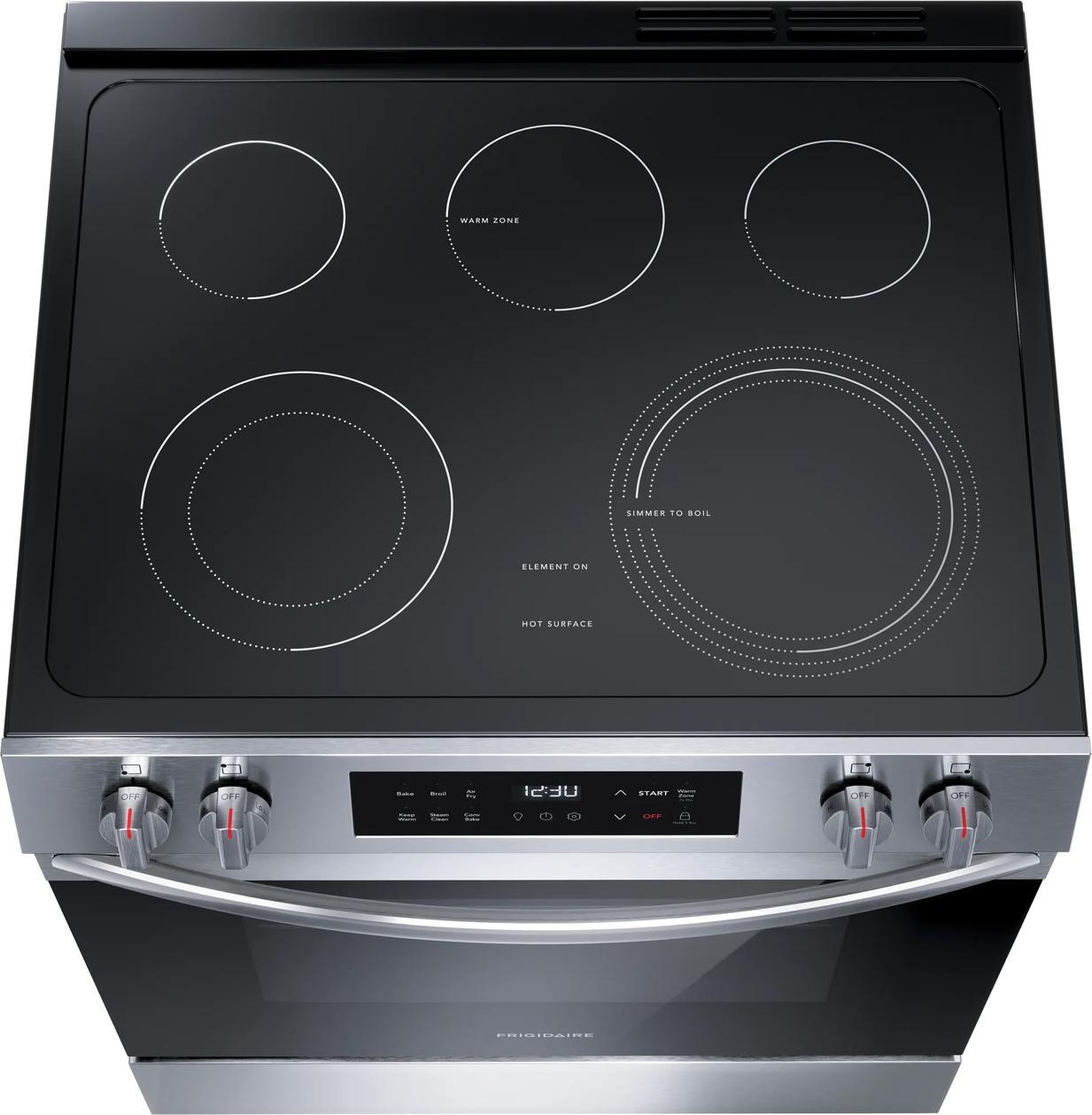 Frigidaire FCFE3082BS 30" Front Control Electric Range With Air Fry