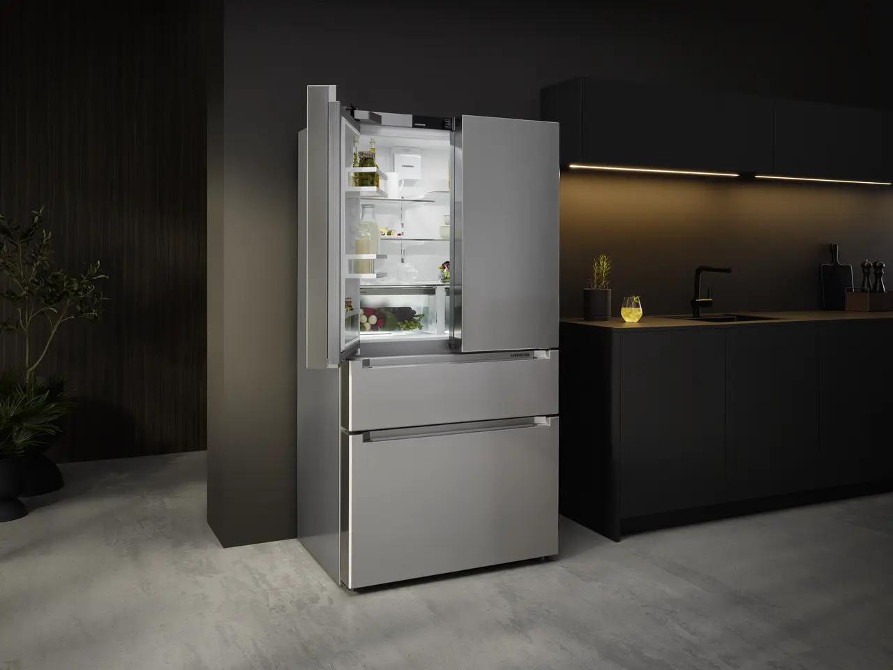 Liebherr FDE36S French Door Fridge-Freezer With 2 Freezer Drawers With Icemaker