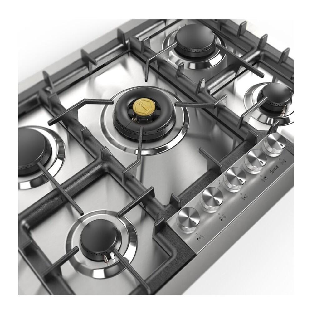Ilve UHCPT75SSLP Ilve Uhcpt75Sslp Professional Plus Ii 30 Inch Built-In Gas Cooktop With 5 Burners, In Stainless Steel (Liquid Propane)