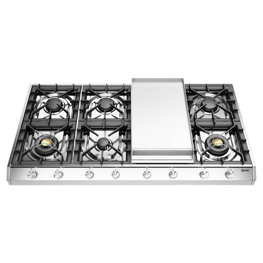 Ilve UHCP1265FSSLP Ilve Uhcp1265Fsslp Professional Plus Ii 48 Inch Gas Cooktop With Griddle, In Stainless Steel (Liquid Propane)