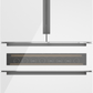 Bosch B36CL84ENW 800 Series, French Door Bottom Mount Refrigerator, Glass Door, 36'', White, Total No Frost