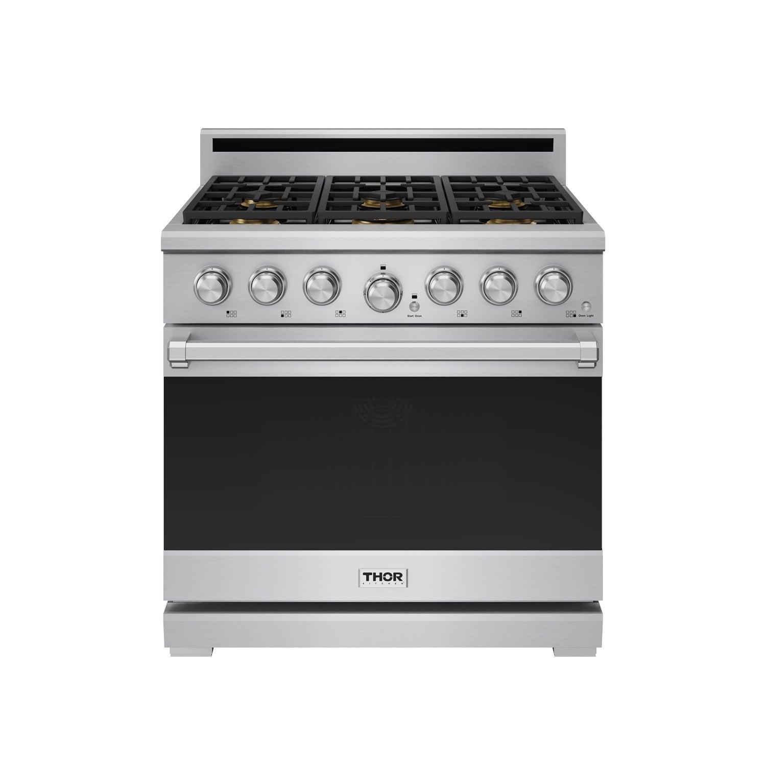 Thor Kitchen XRG36E 36 Inch X Series Premium Professional Gas Range