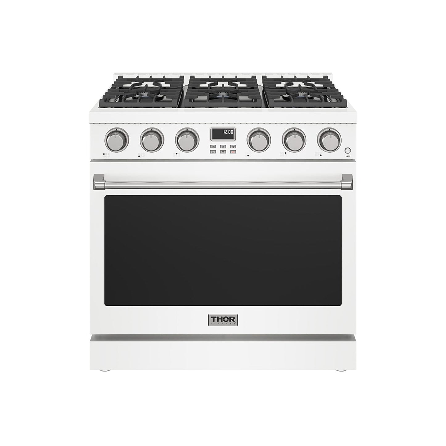 Thor Kitchen ARG36W 36 Inch Gas Range In White - Contemporary Professional