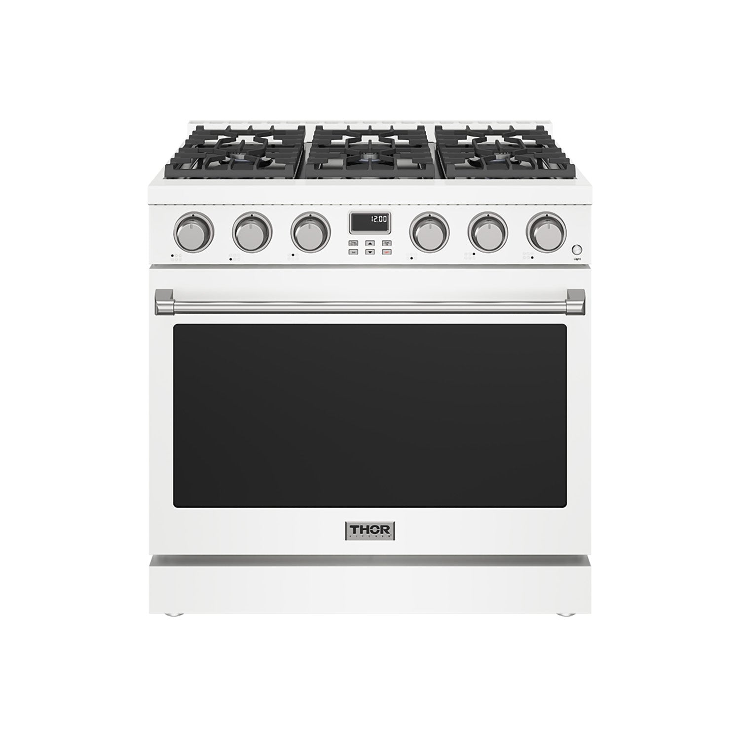 Thor Kitchen ARG36WLP 36 Inch Liquid Propane Range In White - Contemporary Professional