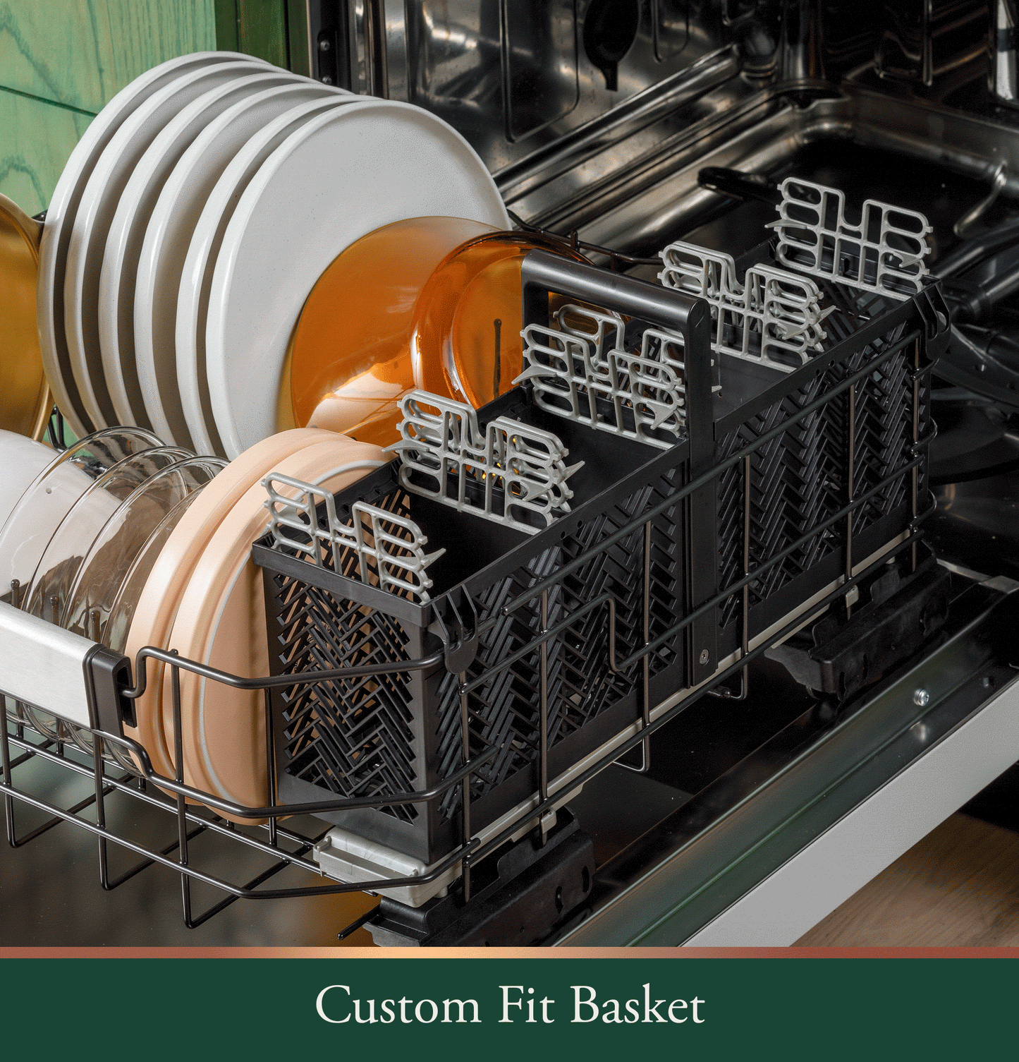 Cafe CDT888P2VS1 Café&#8482; Customfit Energy Star Stainless Interior Smart Dishwasher With Ultra Wash Top Rack And Dual Convection Ultra Dry, Led Lights, 39 Dba