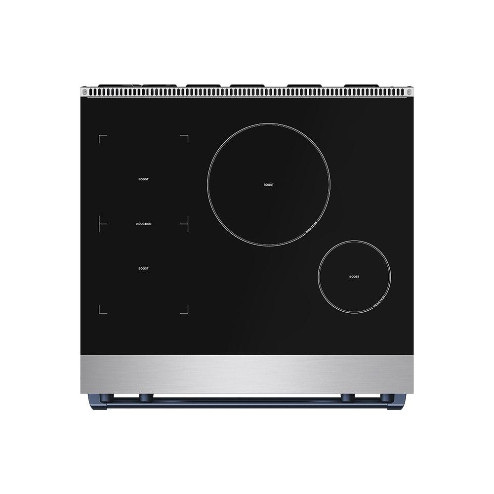 Thor Kitchen RSI30BLU 30 Inch Professional Induction Range With Tilt Panel Touch Control In Stainless Steel And Blue Gordon Ramsay Series