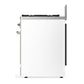 Ilve UM30NR3WHCLP Ilve Um30Nr3Whclp Majestic Iii 30 Inch Dual Fuel Range With 5 Black Brass Burners, Dual Function Burner Up To 25,000 Btu (Liquid Propane, Triple Glass Door, White, Chrome)