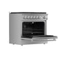 Forno FFSGS627736 Marco 36-Inch Gas Range Stainless Steel, 6 Burners 67,000 Btu, 5.36 Cu.Ft. Convection Oven