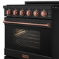 Thor Kitchen RSG30PBRSG 30 Inch Professional Gas With Precision Knob Control In Black/Rose Gold