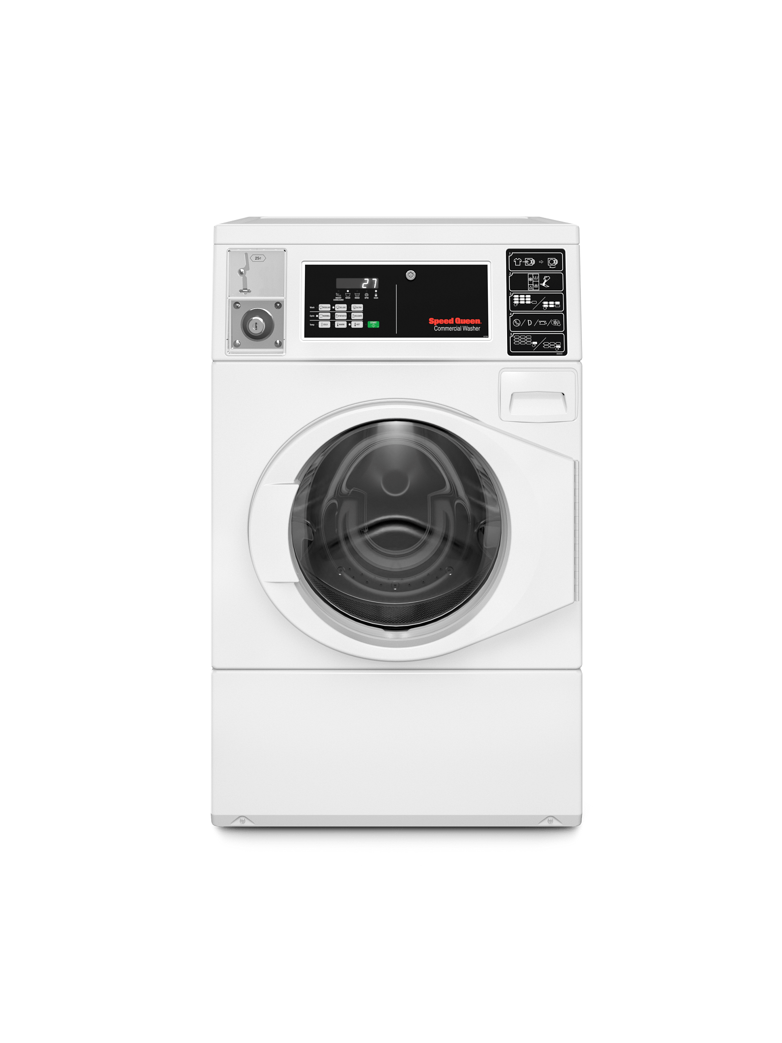 Speed Queen FV6030WN Commercial Front Load Washer With Coin Drop