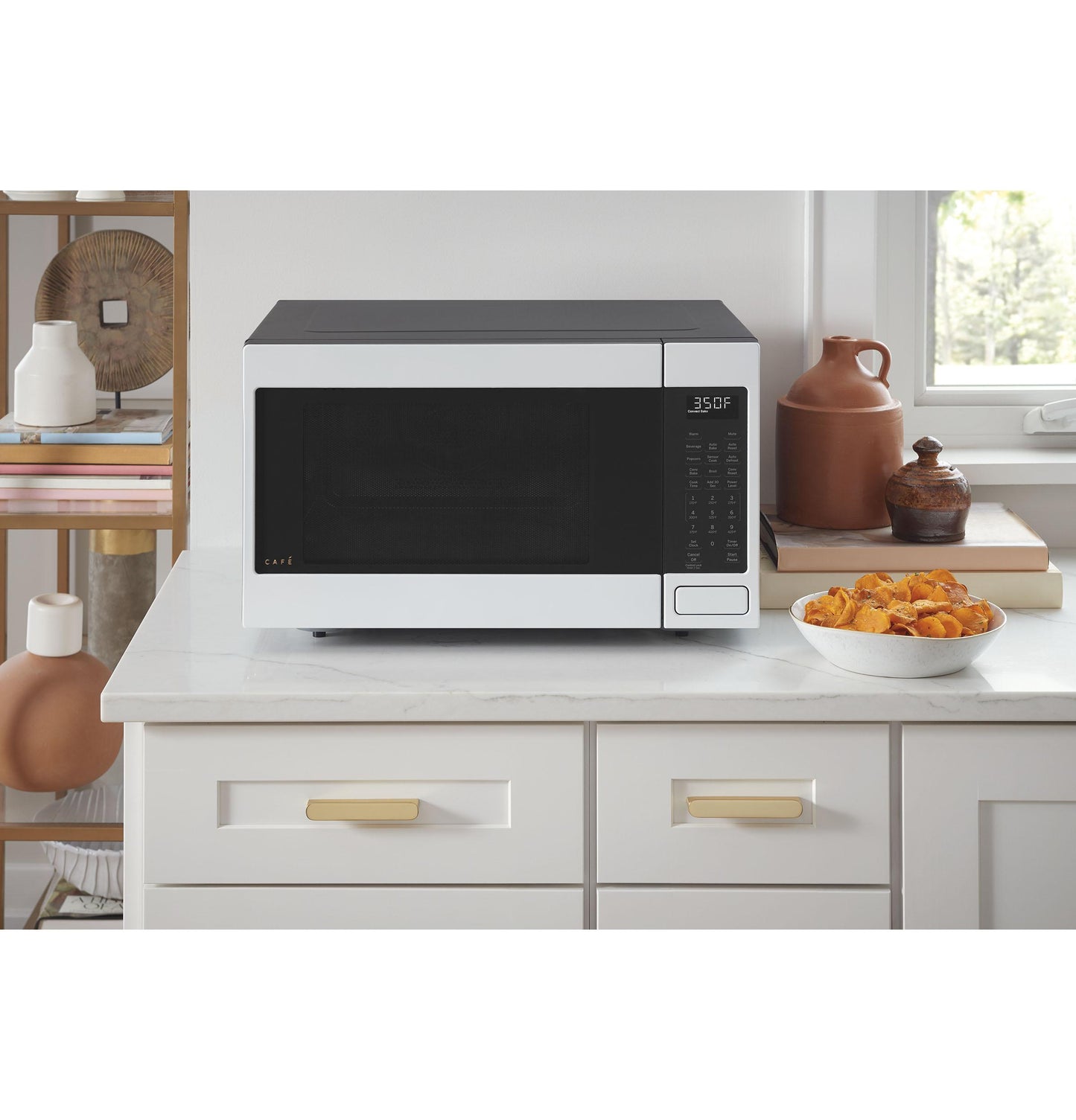 Cafe CCWK15C1WSS Café™ 1.5 Cu. Ft. Smart Countertop Convection/Microwave Oven