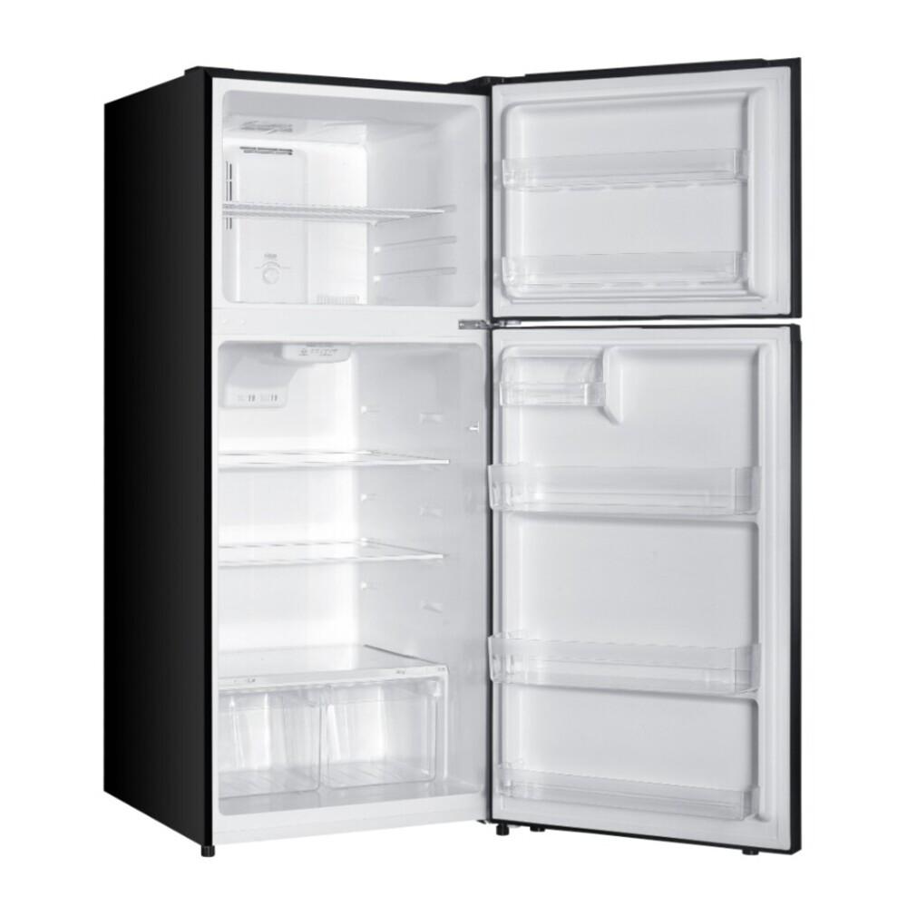 Verona VEFTF2817RBK Verona Veftf2817Rbk 28 Inch Top Freezer Refrigerator With 17.6 Cu. Ft. Total Capacity, Reversible Doors, Recessed Handle, Energy Star (Black)