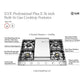 Ilve UHCP965FSSLP Ilve Uhcp965Fsslp Professional Plus Ii 36 Inch Gas Cooktop With Griddle, In Stainless Steel (Liquid Propane)