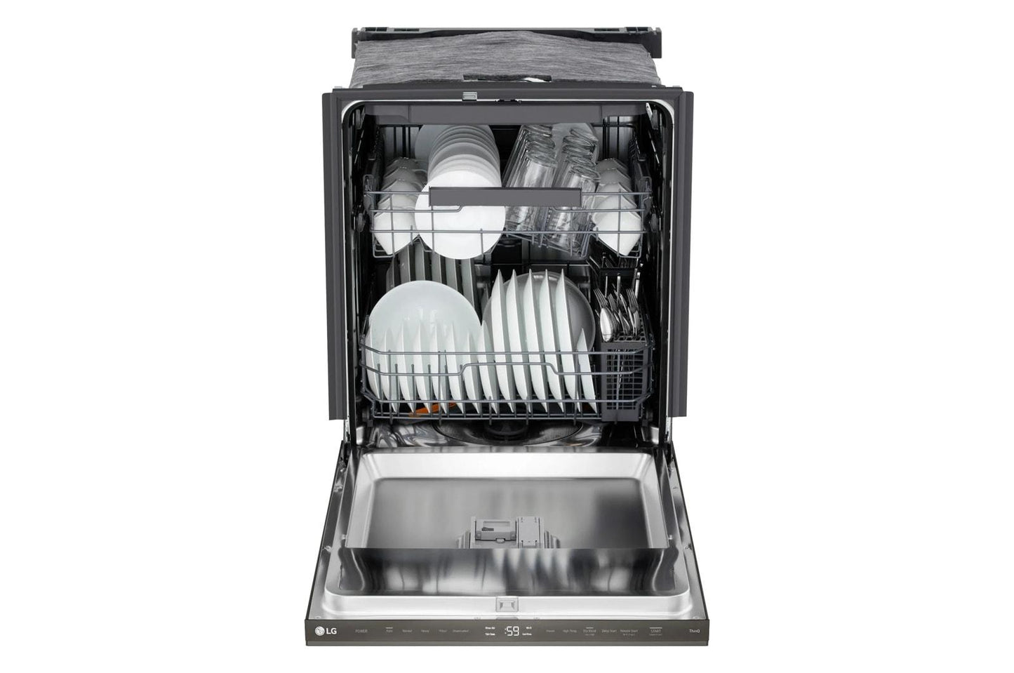 Lg LDNPM545D Smart Flushfit™ Top Control Dishwasher With 1-Hour Wash & Dry, Quadwash® Pro, And Dynamic Heat Dry™ W/Autovent Dry™