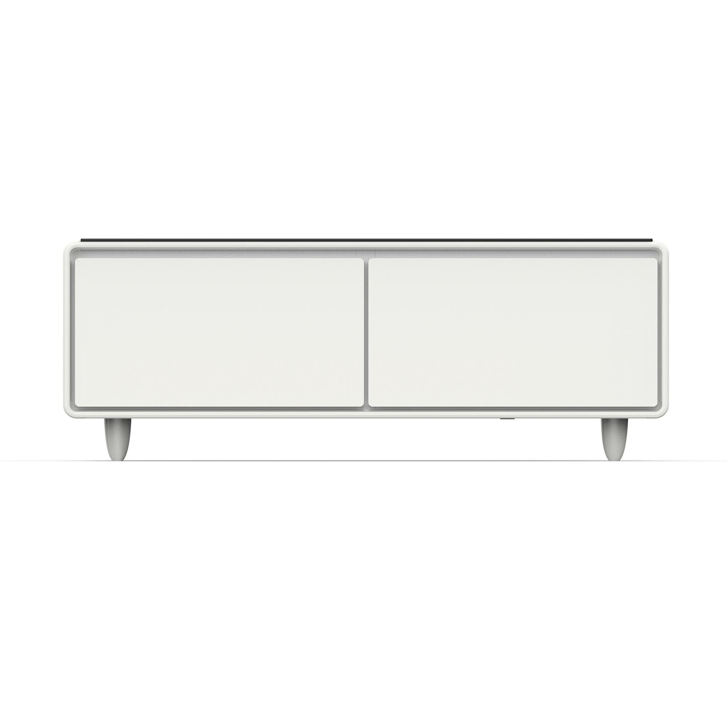 Forno FCTFR700651WHT Forno Evoluto Tavolo 51-Inch White Smart Coffee Table - Dual Refrigerator Drawers, Bluetooth 5.0 Audio, Wireless Charging & Rgb Ambient Light