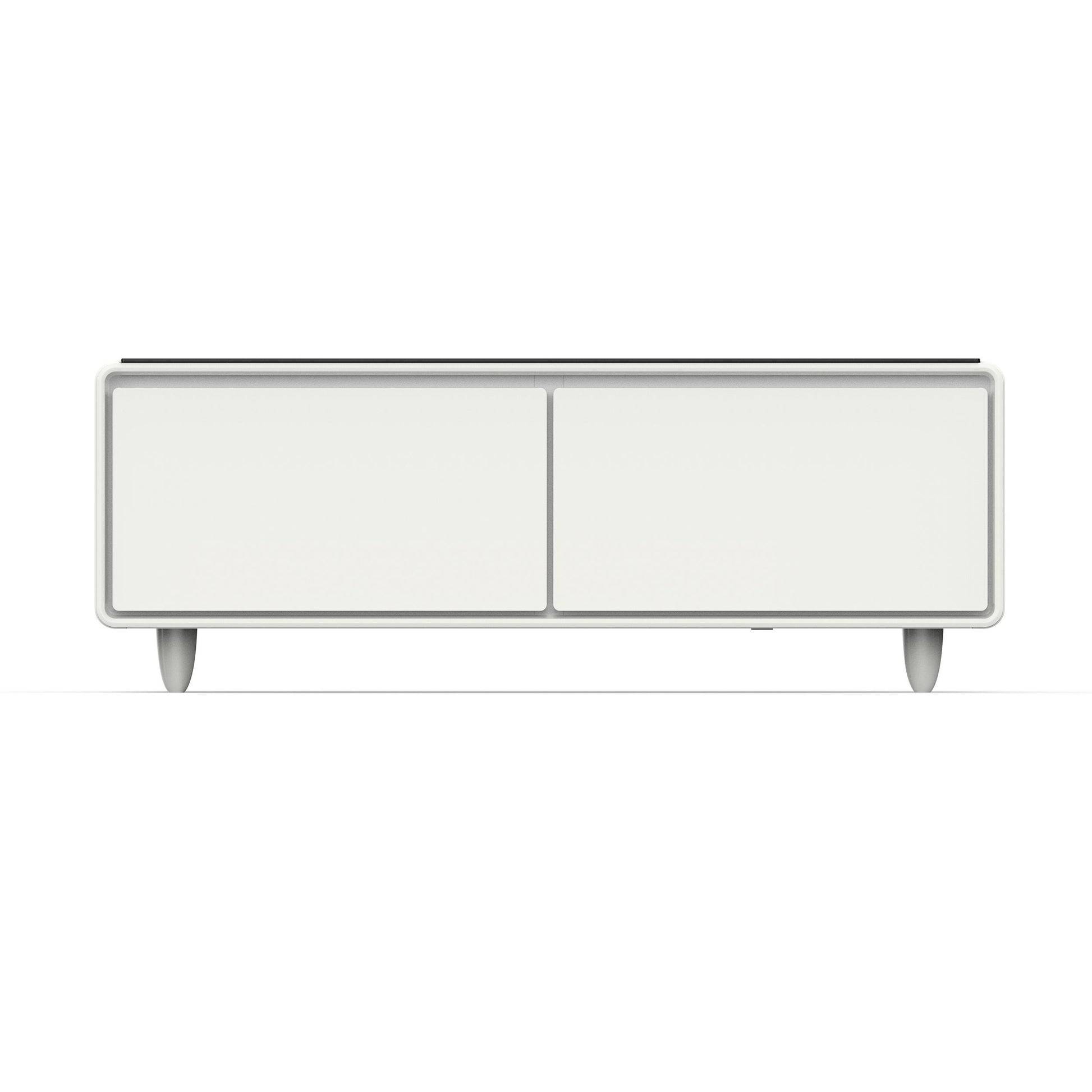 Forno FCTFR700651WHT Forno Evoluto Tavolo 51-Inch White Smart Coffee Table - Dual Refrigerator Drawers, Bluetooth 5.0 Audio, Wireless Charging & Rgb Ambient Light