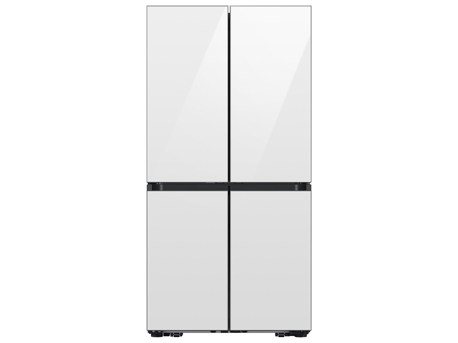 Samsung RM80F22WEW Bespoke 22 Cu. Ft. Counter Depth 4-Door French Door Refrigerator With Zero Clearance Fit & Food Showcase Door In White Glass