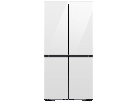 Samsung RM80F22WEW Bespoke 22 Cu. Ft. Counter Depth 4-Door French Door Refrigerator With Zero Clearance Fit & Food Showcase Door In White Glass
