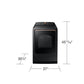 Samsung DVG54CG7550V 7.4 Cu. Ft. Smart Gas Dryer With Pet Care Dry And Steam Sanitize+ In Brushed Black